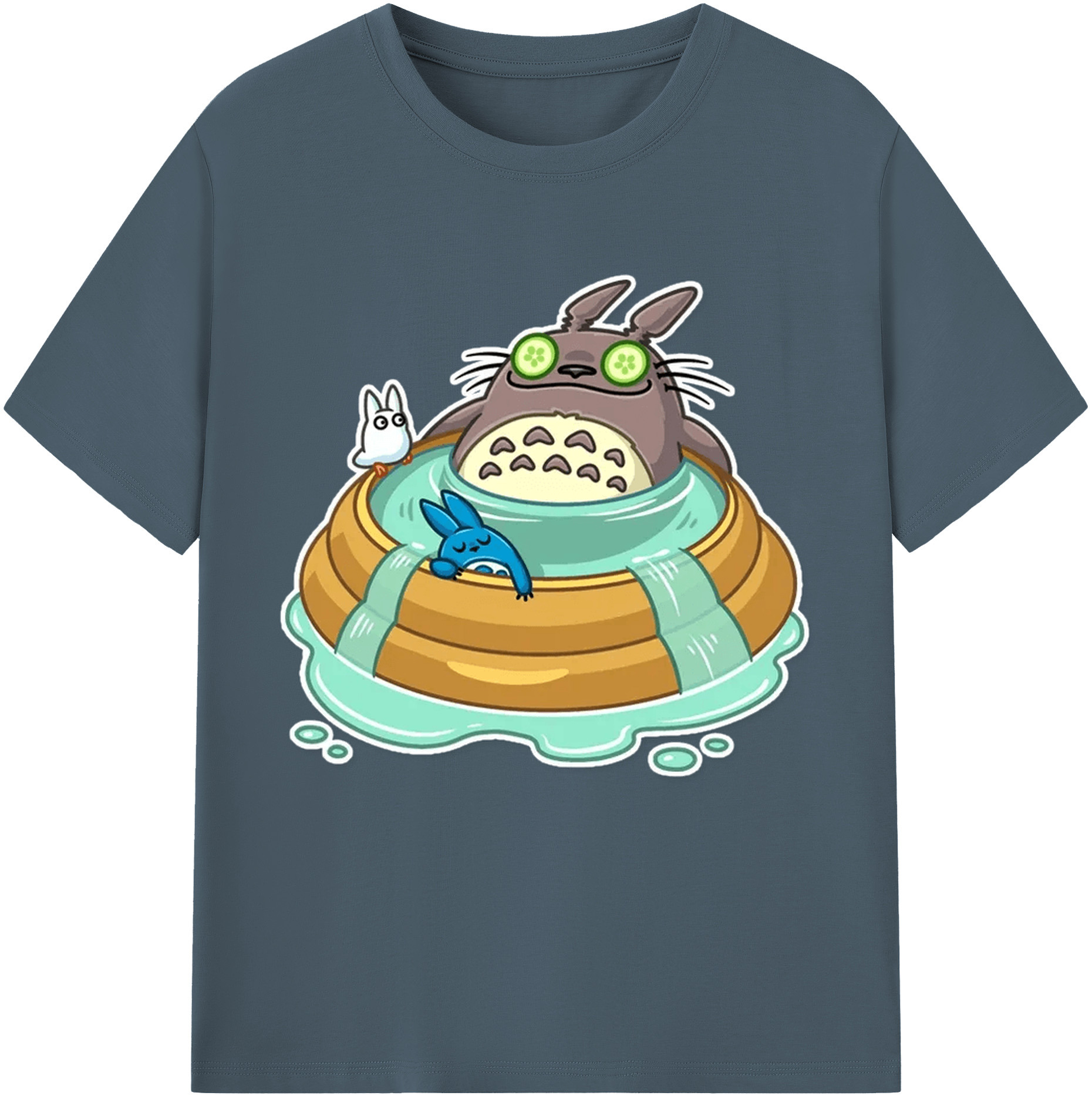 （画像用） となりのトトロ 草壁メイ 草壁サツキ My Neighbor Totoro Satsuki Kusakabe Mei Kusakabe 綿100％半袖Tシャツ（フロントプリント）
